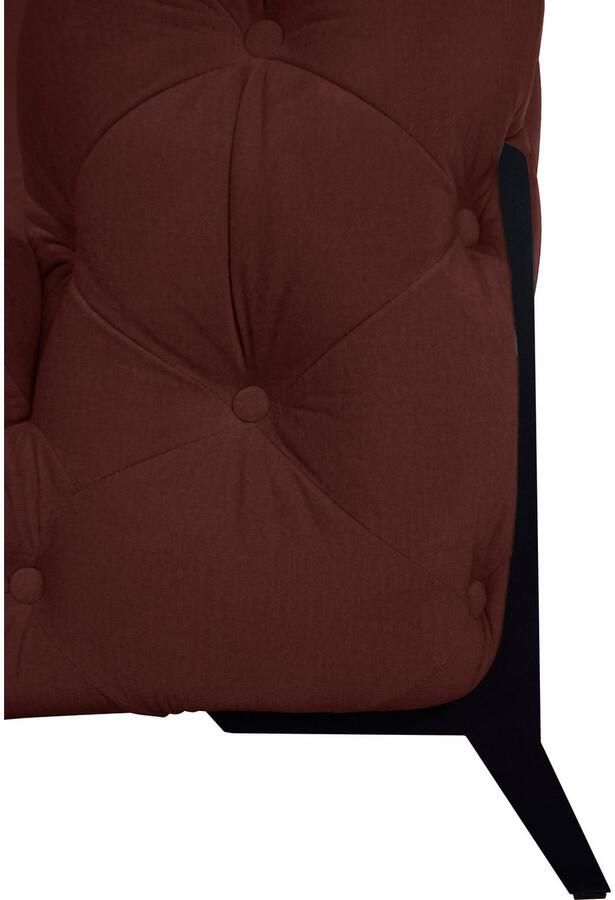 Leonique Chesterfield-fauteuil Amaury Fauteuil luxueuze capitonnage moderne chesterfield look kleur van de poten ter keuze - Foto 5