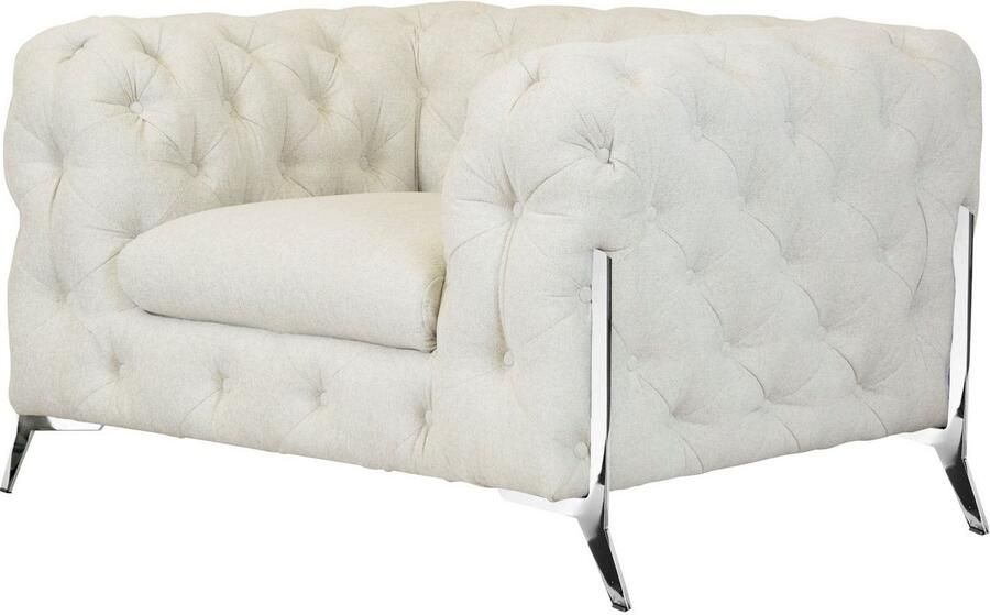 Leonique Chesterfield-fauteuil Amaury Fauteuil luxueuze capitonnage moderne chesterfield look kleur van de poten ter keuze - Foto 8