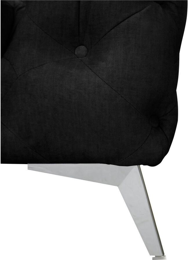 Leonique Chesterfield-fauteuil Glynis Fauteuil luxueuze capitonnage moderne chesterfield look kleur van de poten ter keuze - Foto 4