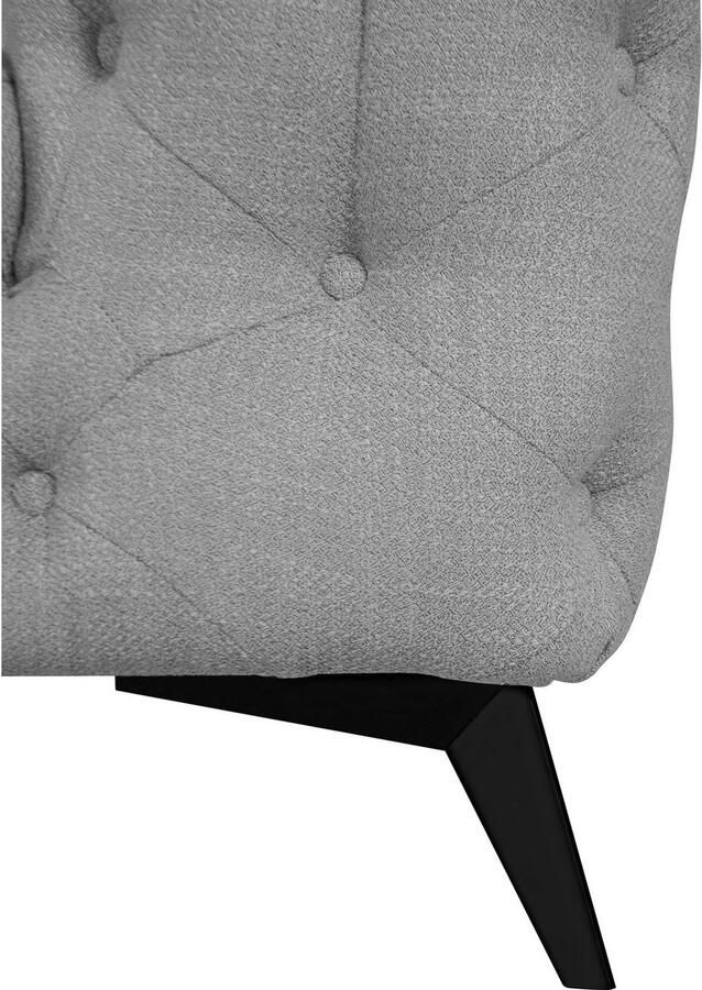 Leonique Chesterfield-fauteuil Glynis Fauteuil luxueuze capitonnage moderne chesterfield look kleur van de poten ter keuze - Foto 6