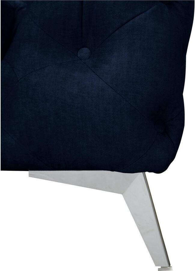 Leonique Chesterfield-fauteuil Glynis Fauteuil luxueuze capitonnage moderne chesterfield look kleur van de poten ter keuze - Foto 4