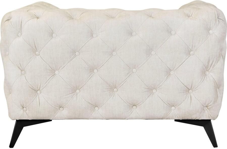 Leonique Chesterfield-fauteuil Glynis Fauteuil luxueuze capitonnage moderne chesterfield look kleur van de poten ter keuze - Foto 8