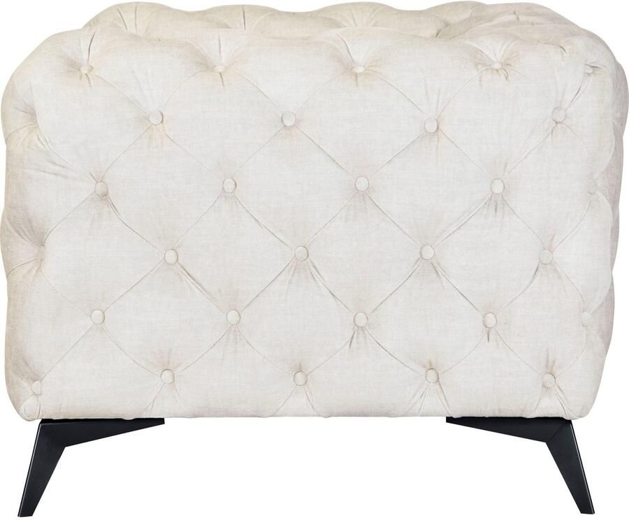 Leonique Chesterfield-fauteuil Glynis Fauteuil luxueuze capitonnage moderne chesterfield look kleur van de poten ter keuze - Foto 3