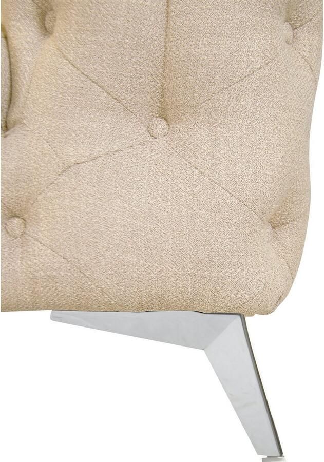 Leonique Chesterfield-fauteuil Glynis Fauteuil luxueuze capitonnage moderne chesterfield look kleur van de poten ter keuze - Foto 6