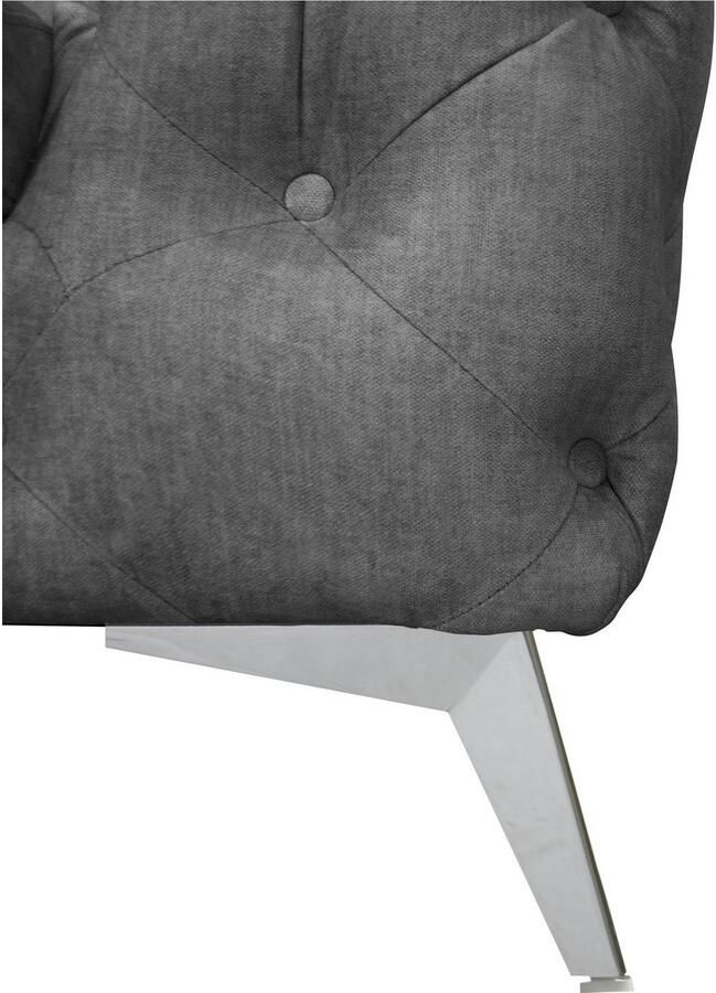 Leonique Chesterfield-fauteuil Glynis Fauteuil luxueuze capitonnage moderne chesterfield look kleur van de poten ter keuze - Foto 7