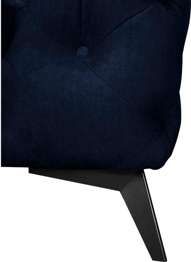 Leonique Chesterfield-fauteuil Glynis Fauteuil luxueuze capitonnage moderne chesterfield look kleur van de poten ter keuze - Foto 4