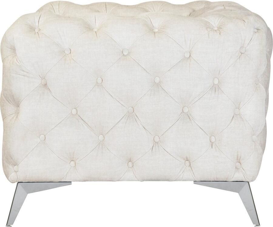 Leonique Chesterfield-fauteuil Glynis Fauteuil luxueuze capitonnage moderne chesterfield look kleur van de poten ter keuze - Foto 3