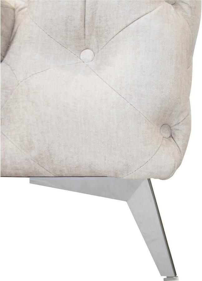 Leonique Chesterfield-fauteuil Glynis Fauteuil luxueuze capitonnage moderne chesterfield look kleur van de poten ter keuze - Foto 7