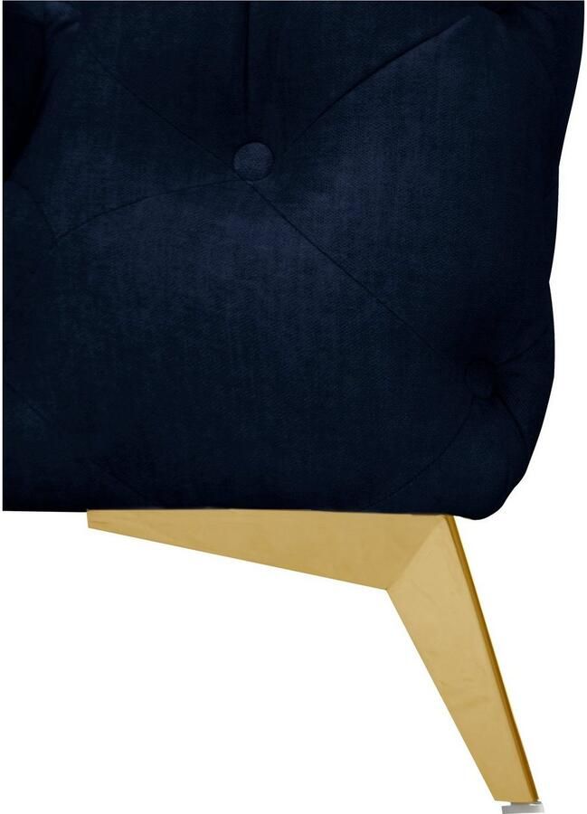 Leonique Chesterfield-fauteuil Glynis Fauteuil luxueuze capitonnage moderne chesterfield look kleur van de poten ter keuze - Foto 5