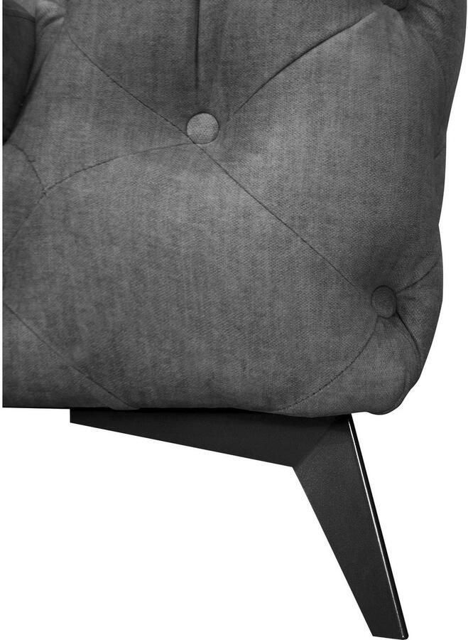 Leonique Chesterfield-fauteuil Glynis Fauteuil luxueuze capitonnage moderne chesterfield look kleur van de poten ter keuze - Foto 6