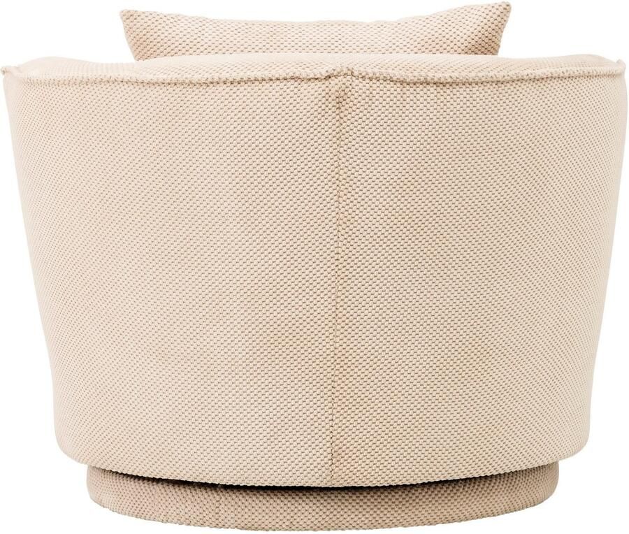 Leonique Draaibare fauteuil MAISIE leesfauteuil love seat trendige stoffen mega cord en geweven velours 360 graden draaibaar - Foto 4