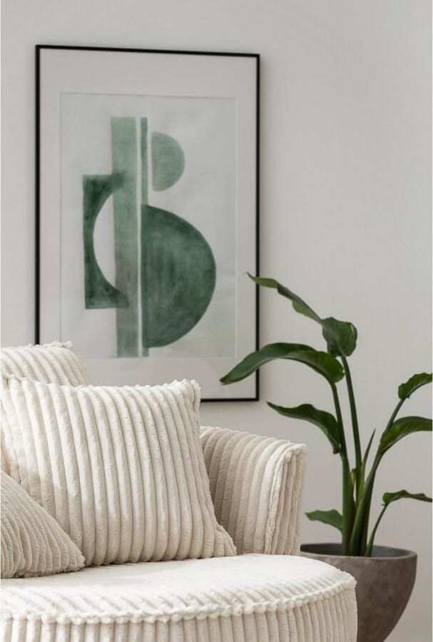 Leonique Draaibare fauteuil MAISIE Love Seat XXL leesfauteuil BIG- Zetel in MEGA CORD en geweven velours 360 graden draaibaar - Foto 9