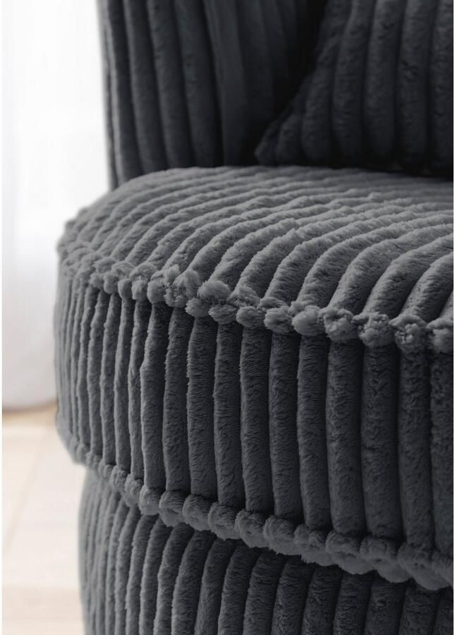 Leonique Draaibare fauteuil MAISIE Love Seat XXL leesfauteuil grote fauteuil met poef(2 stuks) - Foto 5