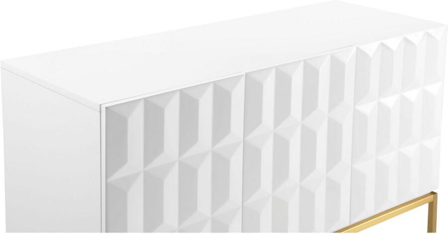 Leonique Dressoir Alais TOPSELLER! OTTOs keuze in 3d-look met veel bergruimte en goudkleurig metalen frame - Foto 5