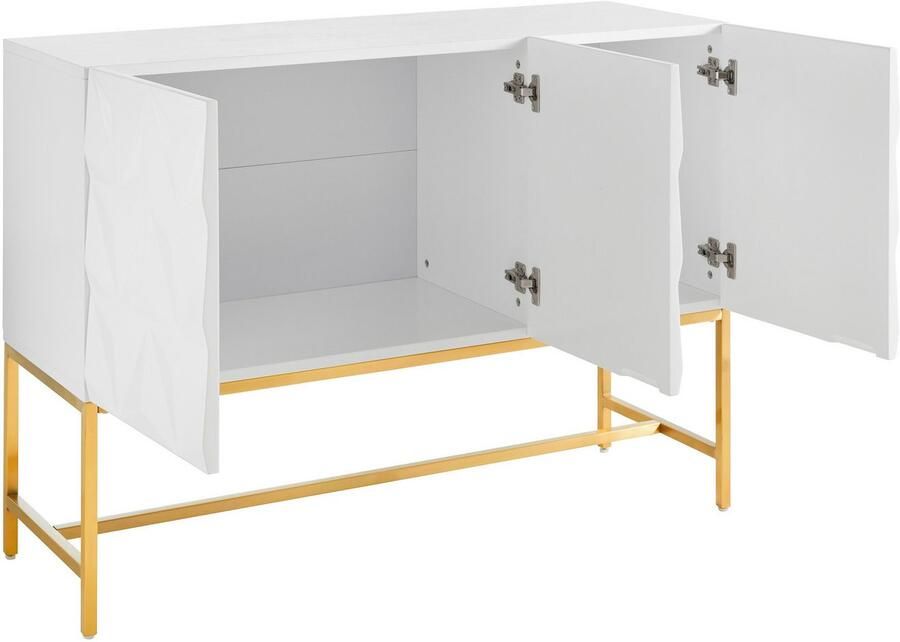 Leonique Dressoir Rovuma TOPSELLER! OTTOs keuze in 3d-look en met goudkleurig metalen frame - Foto 3