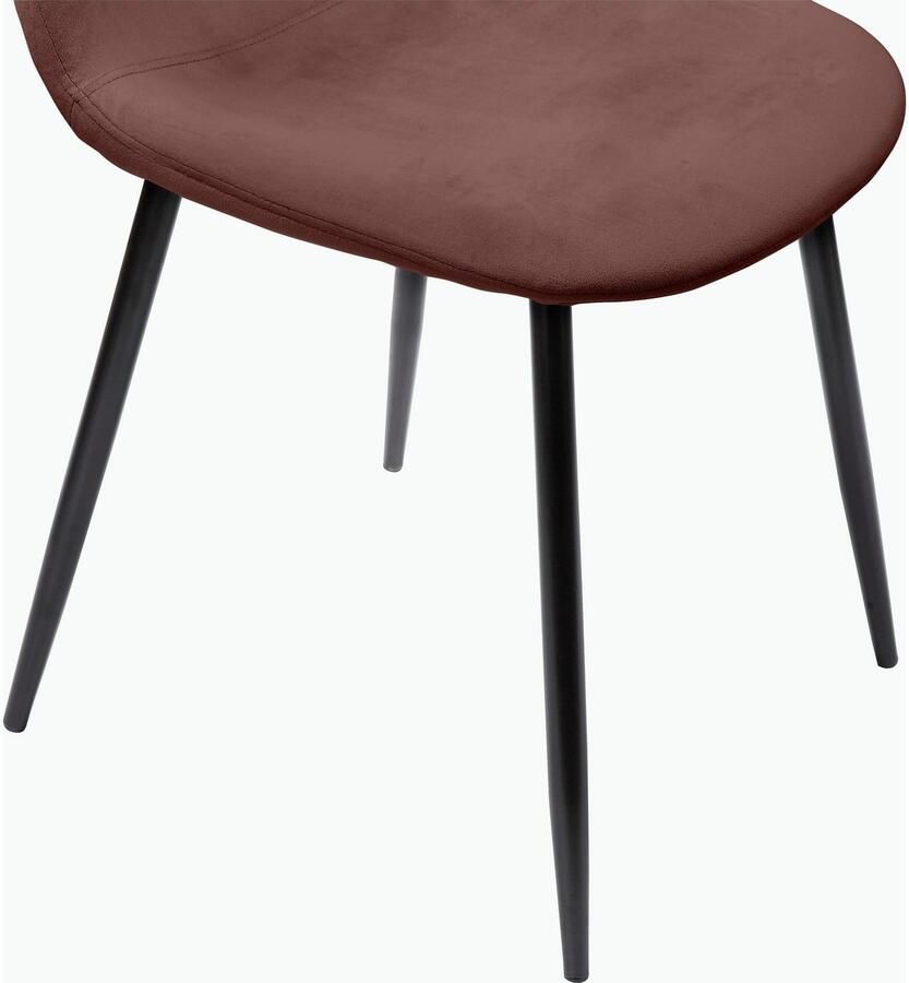 Leonique Eethoek Eadwine TOPSELLER! Tafel plus 4 stoelen zitgroep bestaande uit eettafel 160 cm en 4 eetkamerstoelen gestoffeerde stoelen (set 5-delig) - Foto 2