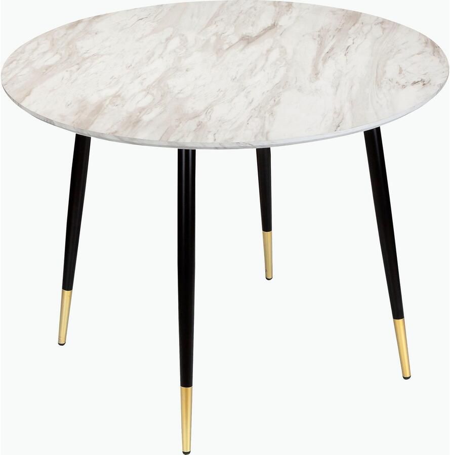 Leonique Eethoek Eadwine TOPSELLER! Zitgroep eettafel plus 4 eetkamerstoelen (set 5-delig)