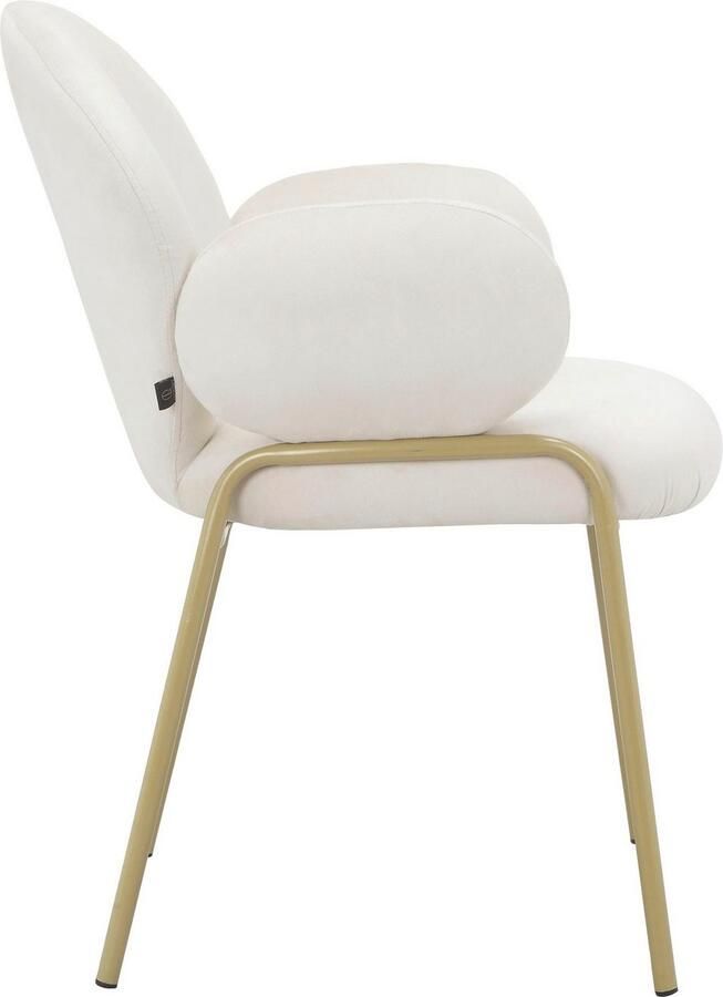 Leonique Eetkamerstoel Albie Zacht verdikte zitting en rugleuning onderstel van metaal zithoogte 48 5 cm (2 stuks) - Foto 7