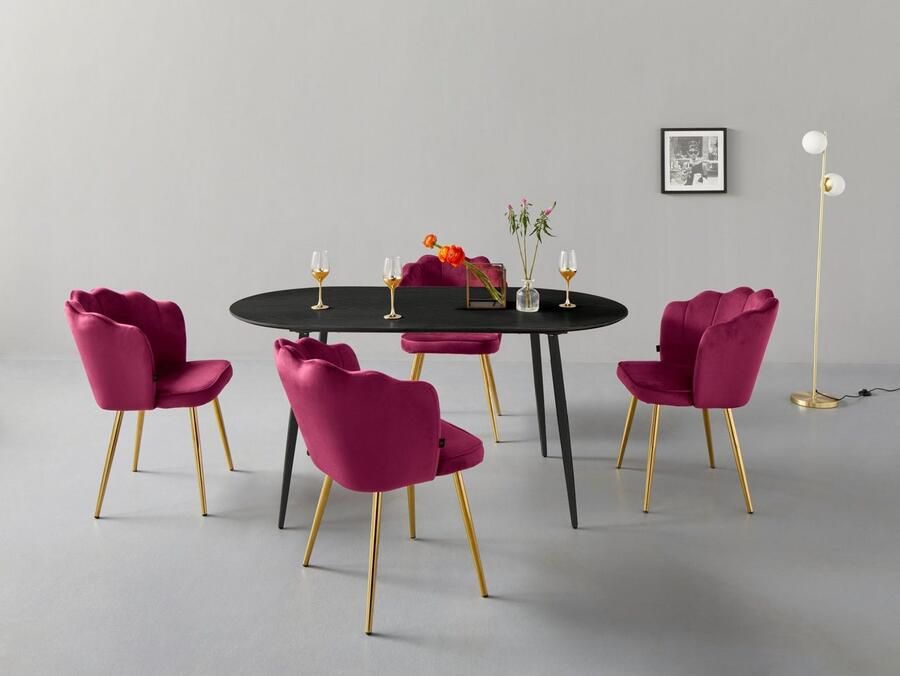 Leonique Eettafel Eadwine Topseller! Ovale tafel keukentafel Tafelblad van MDF verschillende maten en kleurvarianten - Foto 3