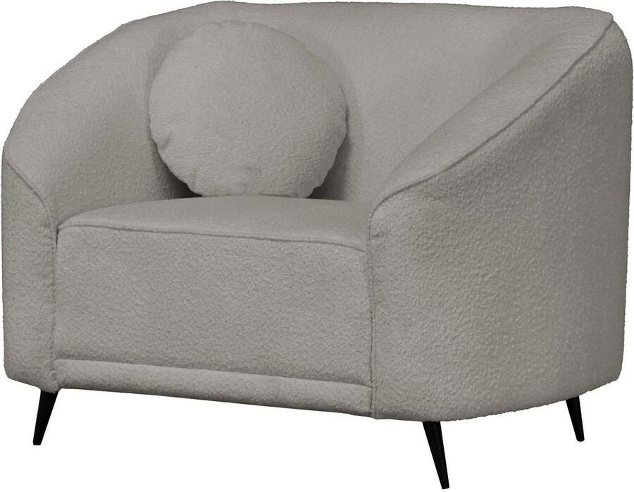 Home affaire Fauteuil Ashly in 3 overtrekvarianten bouclé fluwelige look en zachte structuurstof. - Foto 3