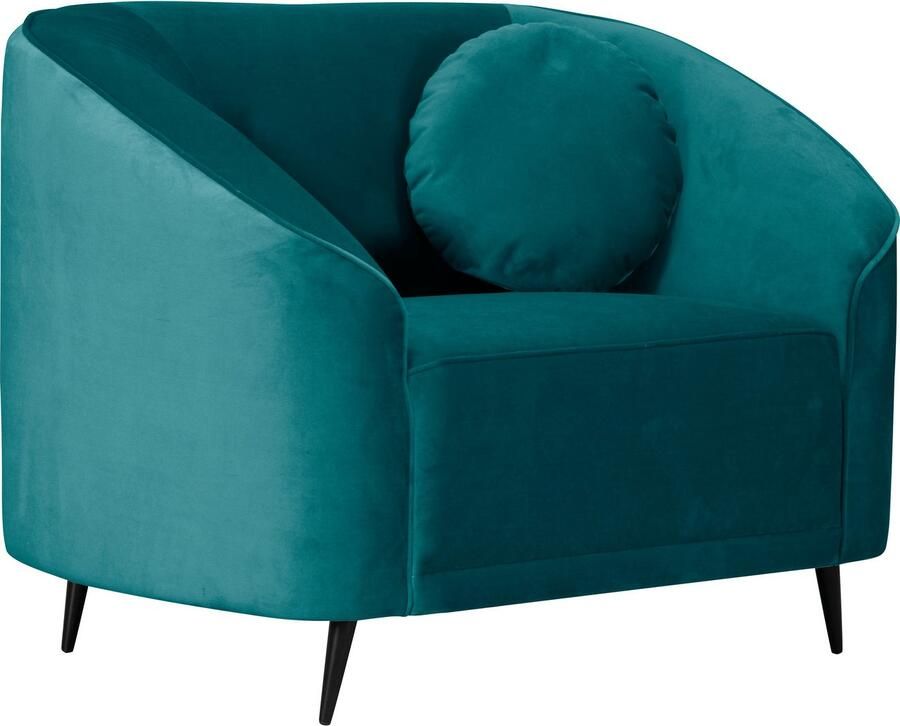 Home affaire Fauteuil Ashly in 3 overtrekvarianten bouclé fluwelige look en zachte structuurstof. - Foto 4