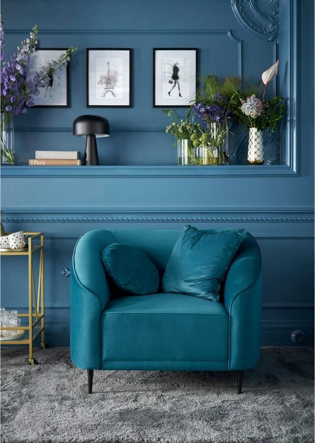 Leonique Fauteuil Ashly in 3 overtrekvarianten bouclé fluwelige look en zachte structuurstof. - Foto 6