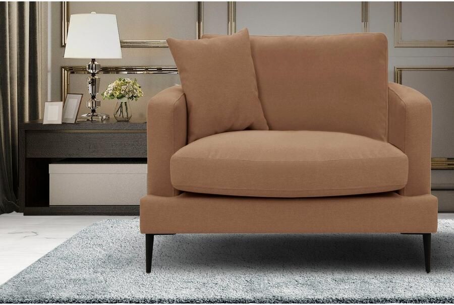 Home affaire Fauteuil Cozy loungesstoel designstoel afmetingen B D H: 91 97 80 cm - Foto 5