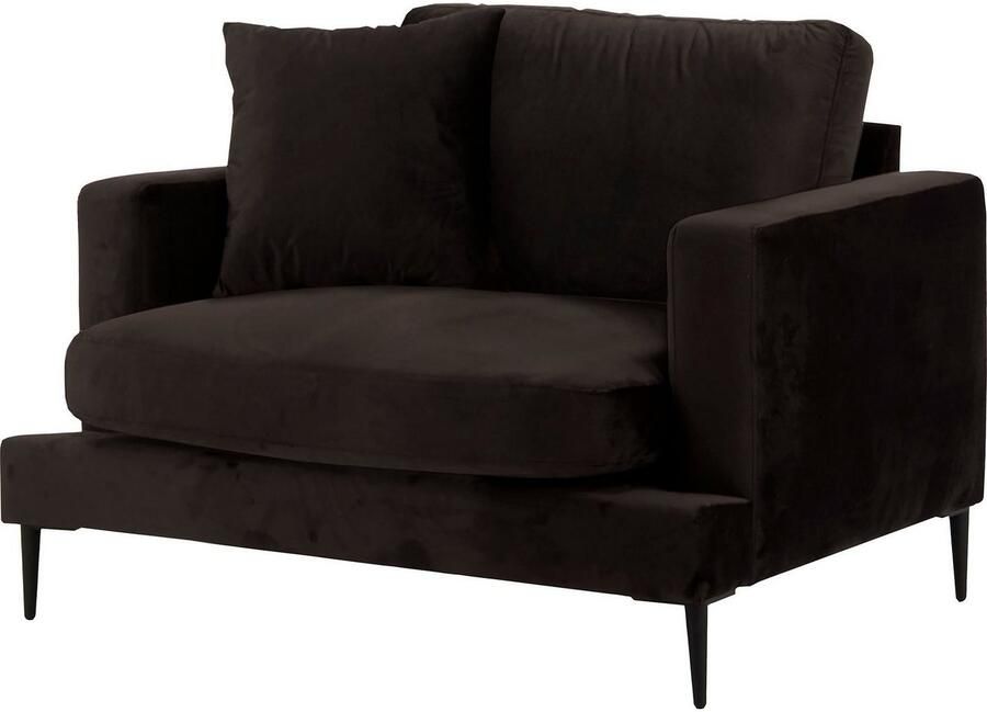 Home affaire Fauteuil Cozy loungesstoel designstoel afmetingen B D H: 91 97 80 cm