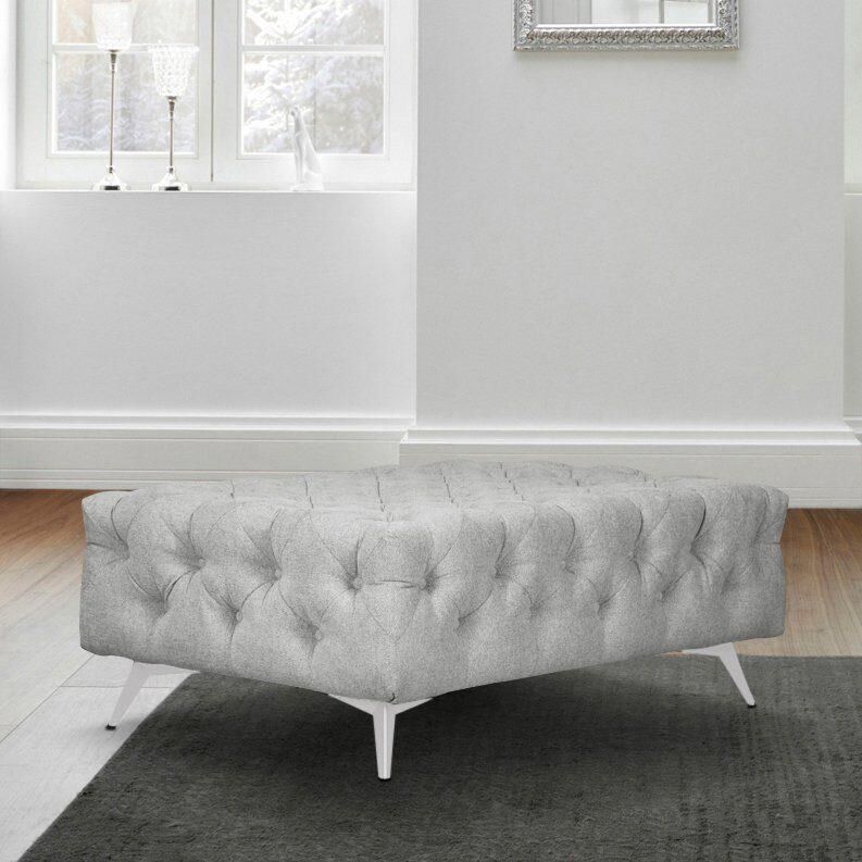 Leonique Hocker Amaury Chesterfield-look breedte 120 cm kleur van de poten ter keuze