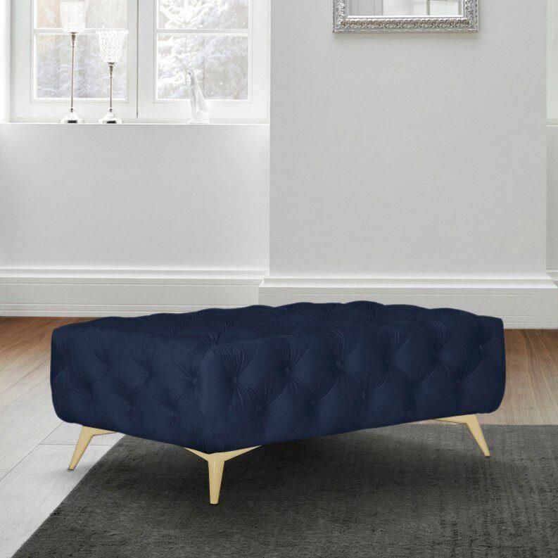 Leonique Hocker Amaury Chesterfield-look breedte 120 cm kleur van de poten ter keuze