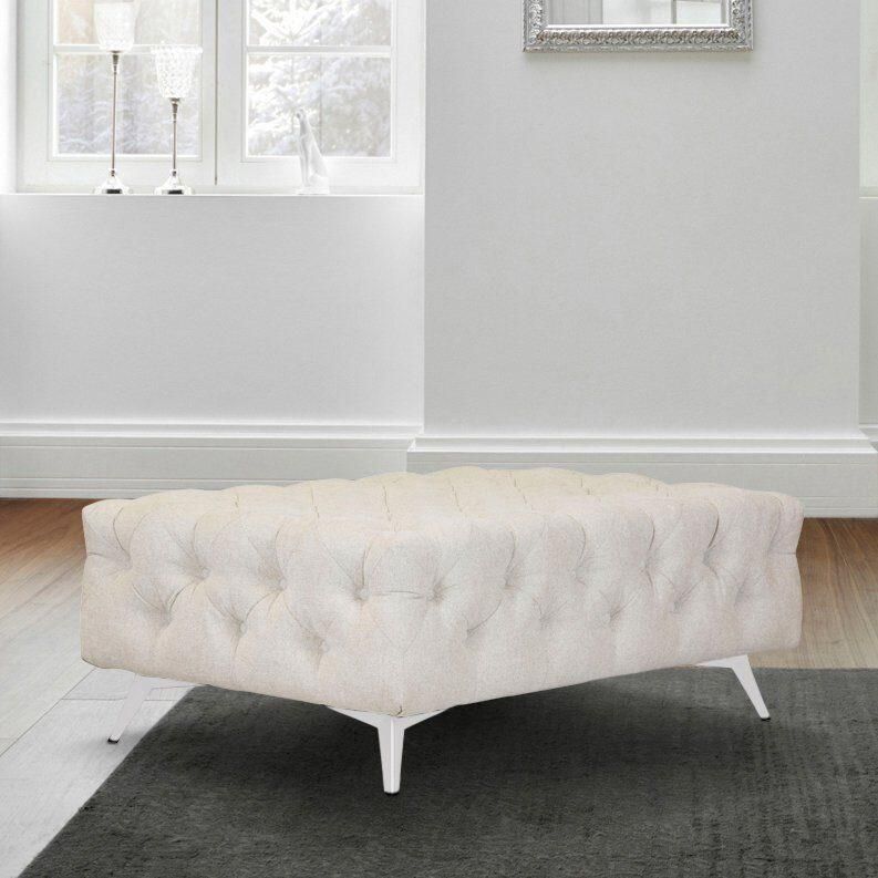 Leonique Hocker Amaury Chesterfield-look breedte 120 cm kleur van de poten ter keuze