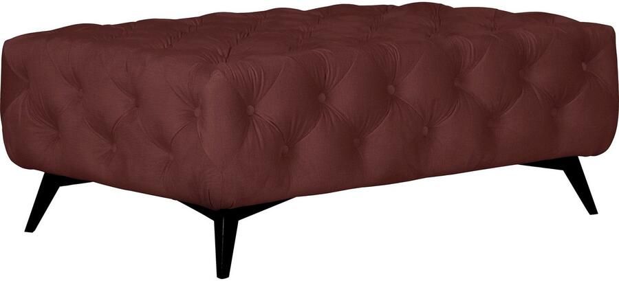 Home affaire Hocker Amaury Chesterfield-look breedte 120 cm kleur van de poten ter keuze - Foto 3