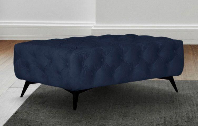Home affaire Hocker Amaury Chesterfield-look breedte 120 cm kleur van de poten ter keuze - Foto 4