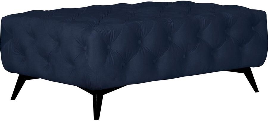 Home affaire Hocker Amaury Chesterfield-look breedte 120 cm kleur van de poten ter keuze - Foto 3