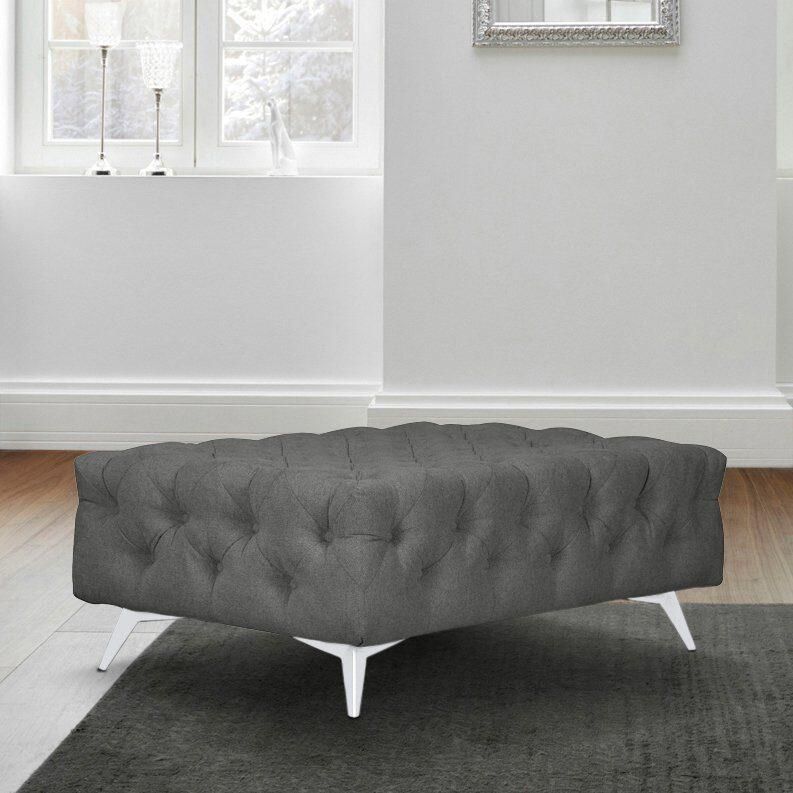 Leonique Hocker Amaury Chesterfield-look breedte 120 cm kleur van de poten ter keuze