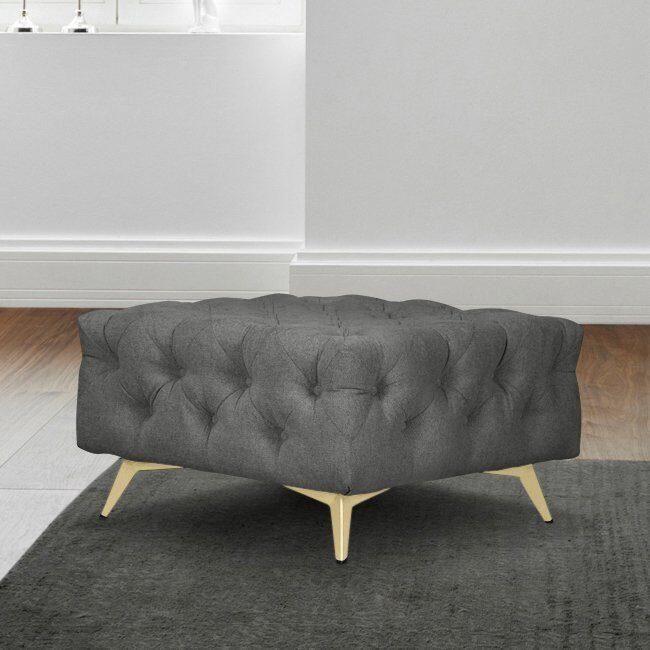 Leonique Hocker Amaury Chesterfield-look breedte 80 cm kleur van de poten ter keuze - Foto 4