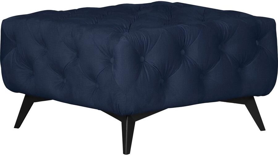 Home affaire Hocker Amaury Chesterfield-look breedte 80 cm kleur van de poten ter keuze - Foto 3