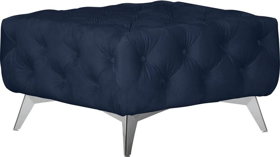 Home affaire Hocker Amaury Chesterfield-look breedte 80 cm kleur van de poten ter keuze - Foto 3