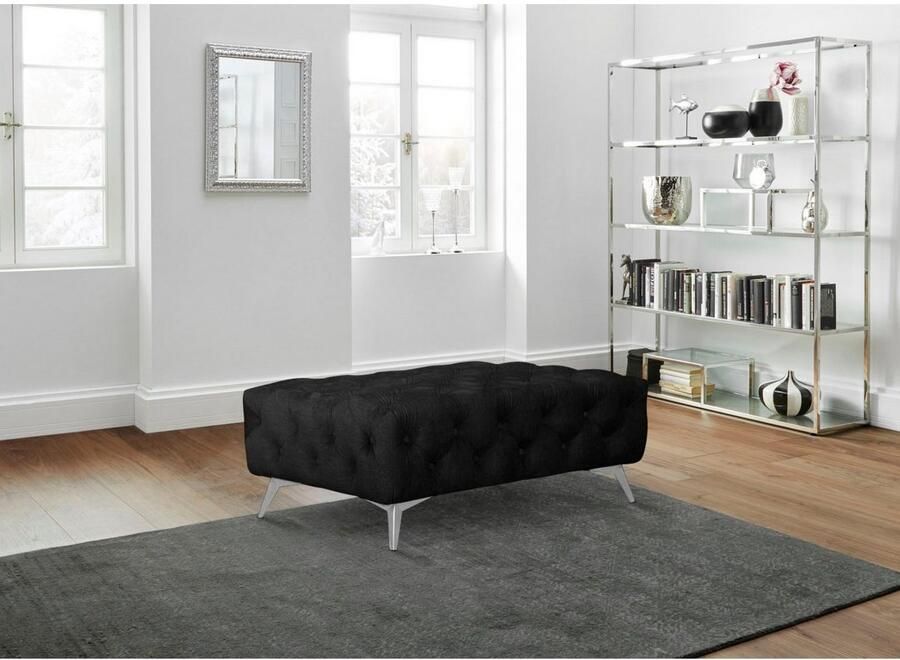 Leonique Hocker Glynis luxueuze capitonnage moderne chesterfield look kleur van de poten ter keuze - Foto 2