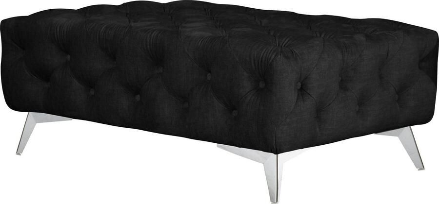 Leonique Hocker Glynis luxueuze capitonnage moderne chesterfield look kleur van de poten ter keuze - Foto 4