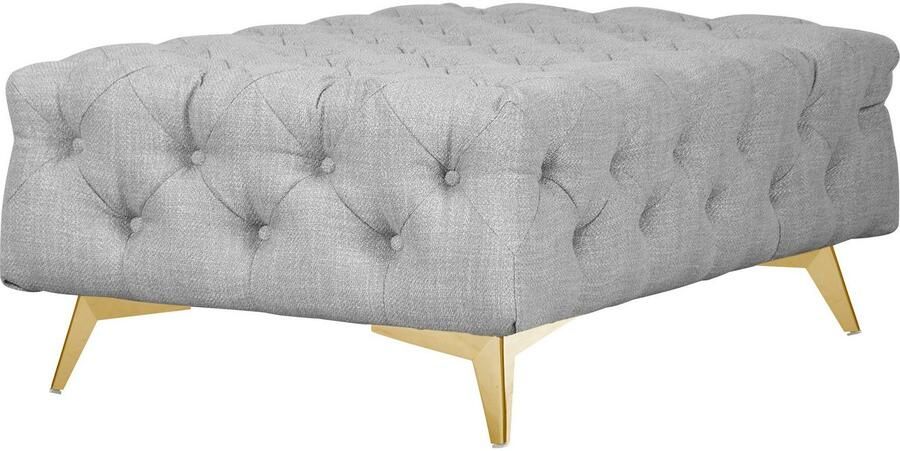 Leonique Hocker Glynis luxueuze capitonnage moderne chesterfield look kleur van de poten ter keuze - Foto 5