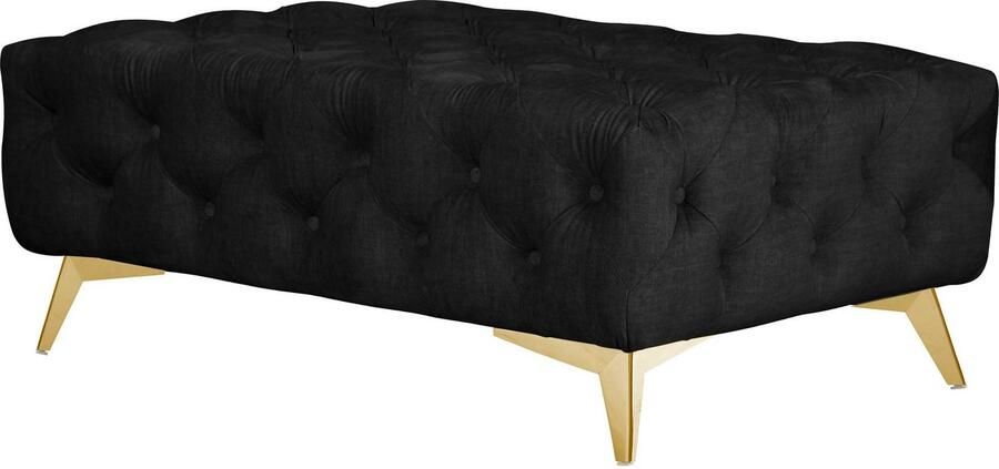 Leonique Hocker Glynis luxueuze capitonnage moderne chesterfield look kleur van de poten ter keuze - Foto 5