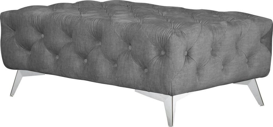 Leonique Hocker Glynis luxueuze capitonnage moderne chesterfield look kleur van de poten ter keuze - Foto 5