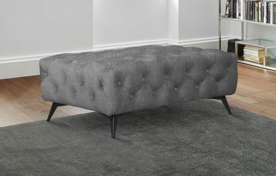 Leonique Hocker Glynis luxueuze capitonnage moderne chesterfield look kleur van de poten ter keuze - Foto 2