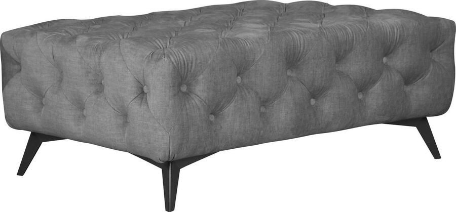 Leonique Hocker Glynis luxueuze capitonnage moderne chesterfield look kleur van de poten ter keuze - Foto 5