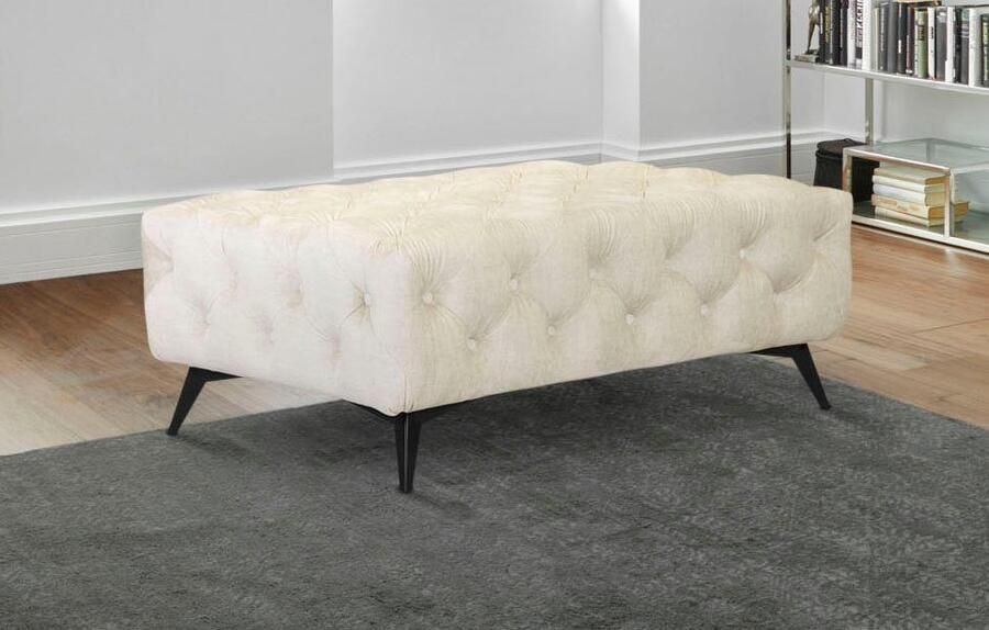 Leonique Hocker Glynis luxueuze capitonnage moderne chesterfield look kleur van de poten ter keuze - Foto 2