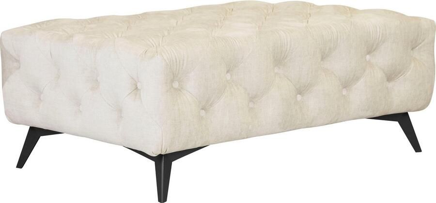 Leonique Hocker Glynis luxueuze capitonnage moderne chesterfield look kleur van de poten ter keuze - Foto 5