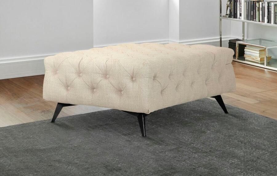 Leonique Hocker Glynis luxueuze capitonnage moderne chesterfield look kleur van de poten ter keuze