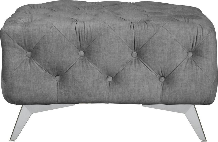 Leonique Hocker Glynis luxueuze capitonnage moderne chesterfield look kleur van de poten ter keuze - Foto 3