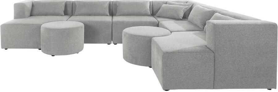 Leonique Hoekbank Alexane L-vorm samengesteld uit modules in vele stofkwaliteiten en kleuren - Foto 4